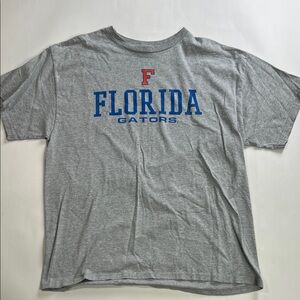 Delta Florida Gator Gray T-Shirt with Blue and Orange Lettering Size L